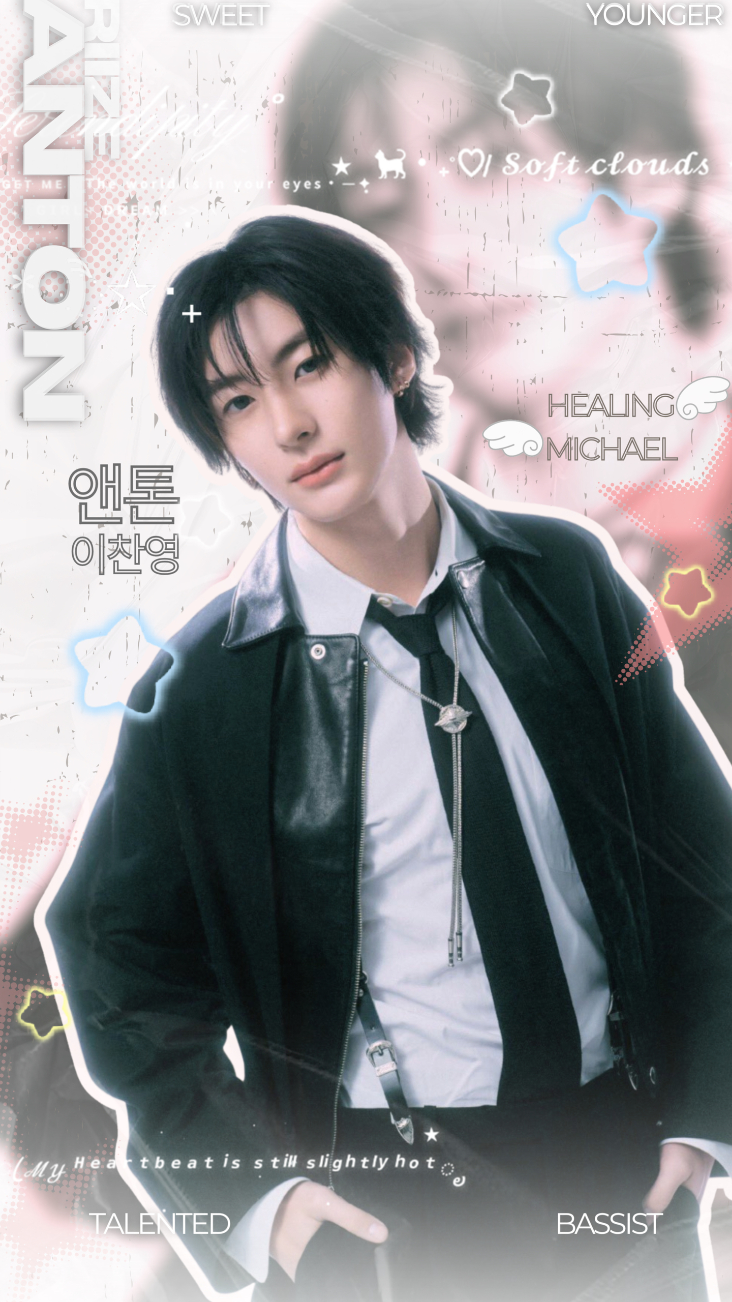 The winning fan art celebrating Anton's selection as the most “Valentine-like” K-pop artist. [PICNIC]