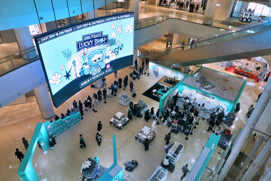 ZO&FRIENDS Lucky Shop pop-up store at the Lotte World Mall in Songpa District, southern Seoul, on March 12 [LOTTE DEPARTMENT STORE] 