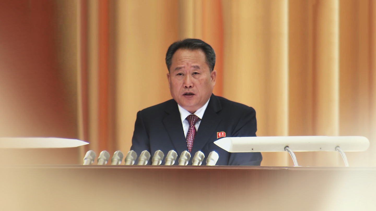 This image from Yonhap News TV shows Ri Son-gwon, North Korea's former point man on relations with South Korea, who is now the chairman of the Korean Social Democratic Party. [YONHAP] 