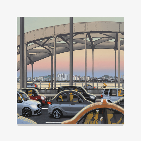 "The way home at the Han River bridge" (translated, 2025) [GALLERY HYUNDAI]