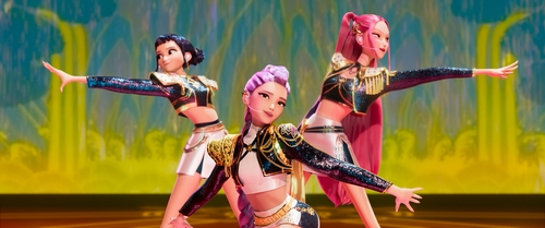 A scene from ″KPop Demon Hunters″ is seen in this image provided by Netflix. [YONHAP] 