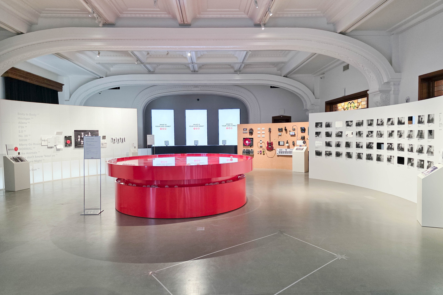 "Arirang Meari" is placed inside the BTS pop-up store on the fourth floor of The Heritage at Shinsegae The Main in Jung District, central Seoul. [WOO JI-WON]