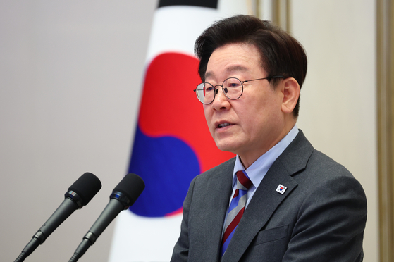 President Lee Jae Myung at the Blue House on March 20, 2026 [YONHAP]