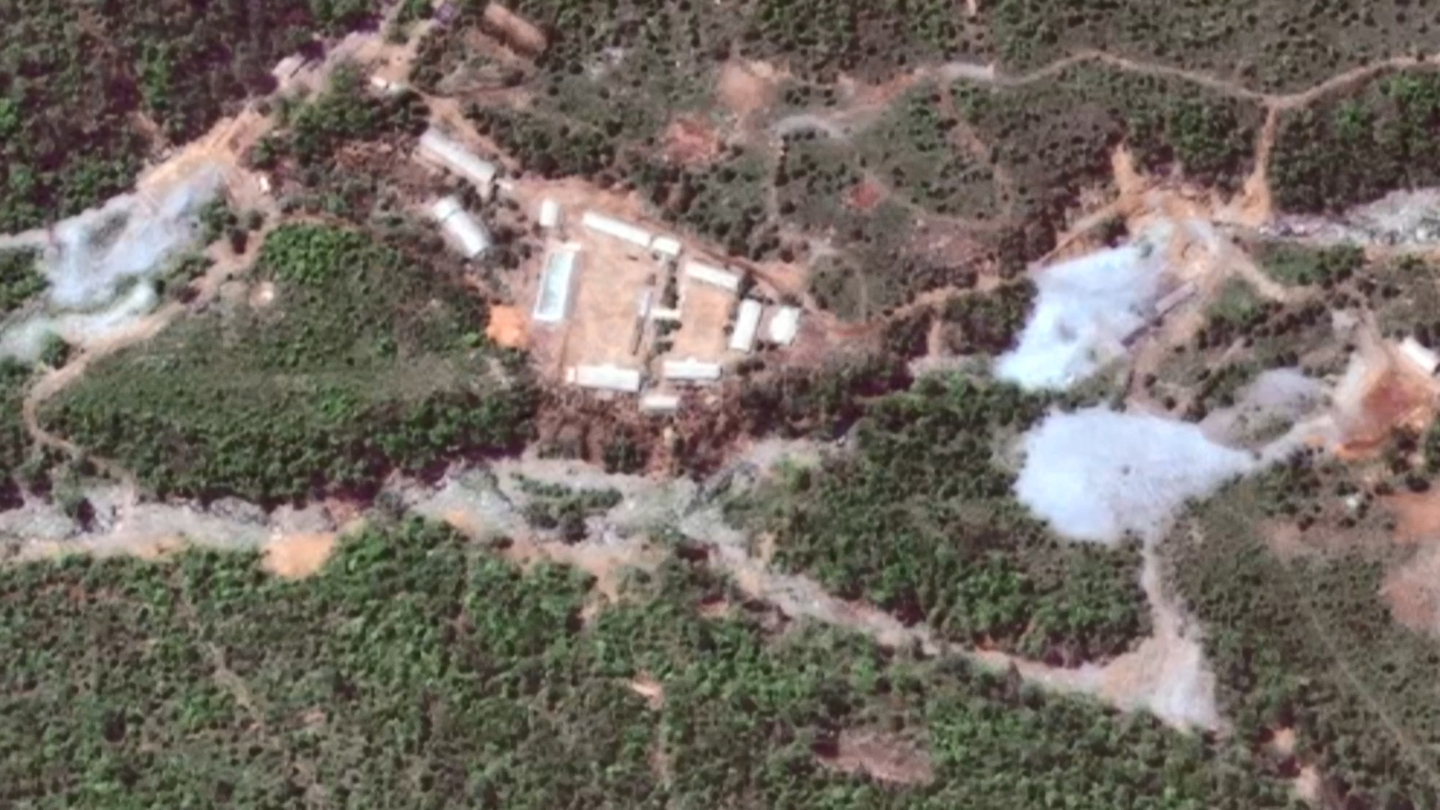 North Korea's nuclear test site at Punggye-ri is shown in this 2018 file photo. [YONHAP NEWS TV] 