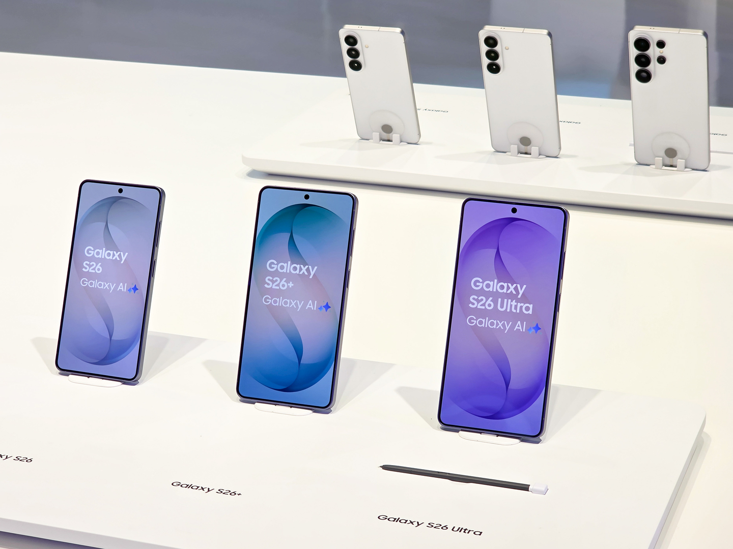 Samsung Electronics' Galaxy 26 series phones are pictured in this photo provided by the company on March 5. [SAMSUNG ELECTRONICS] 