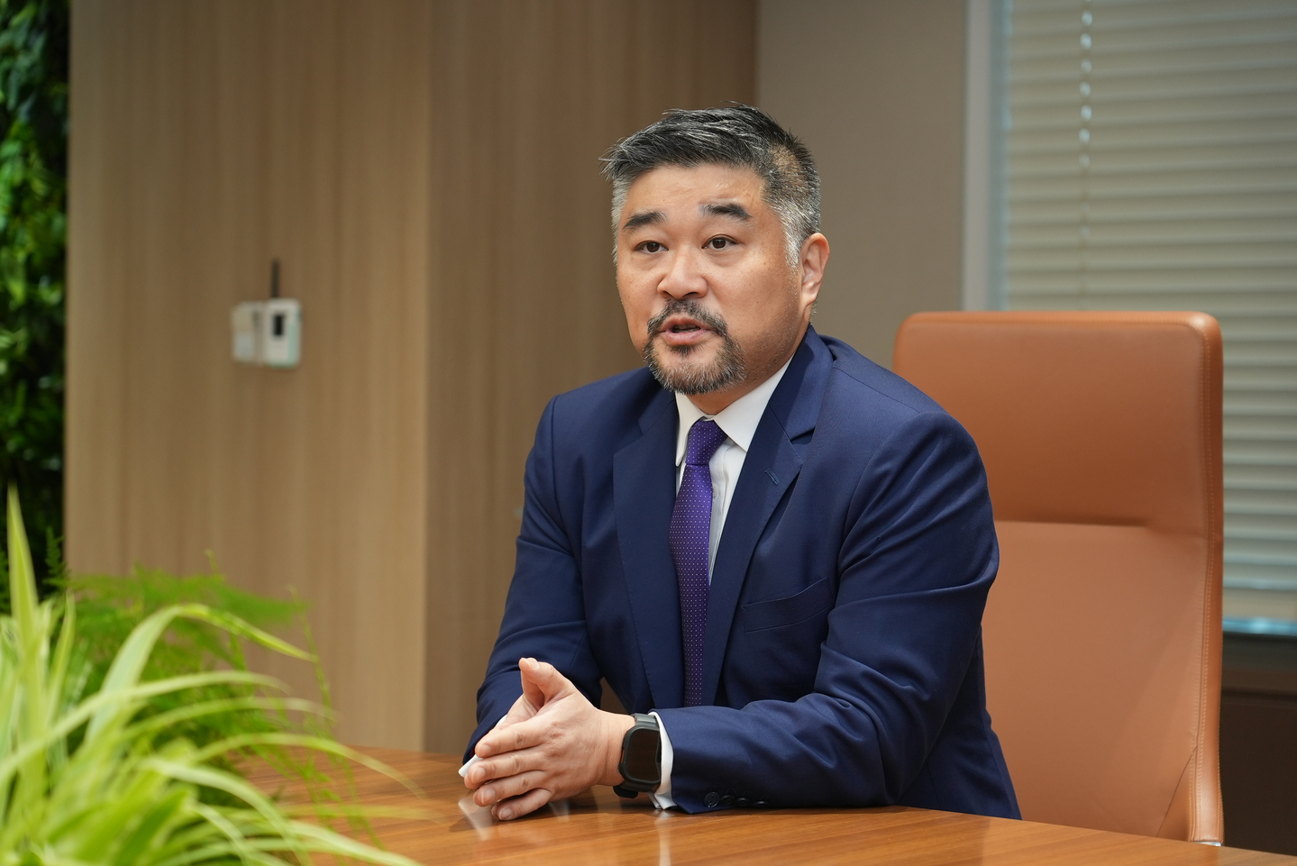 Tai Hui, the chief market strategist for APAC at J.P. Morgan Asset Management, speaks during an interview with JoongAng Ilbo and the Korea JoongAng Daily at the Korea Investment & Securities headquarters in Yeouido, western Seoul, on March 17. 