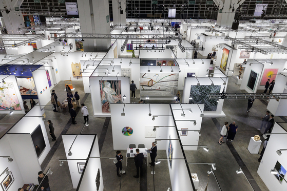 Aerial view of Art Basel Hong Kong 2025 [ART BASEL]