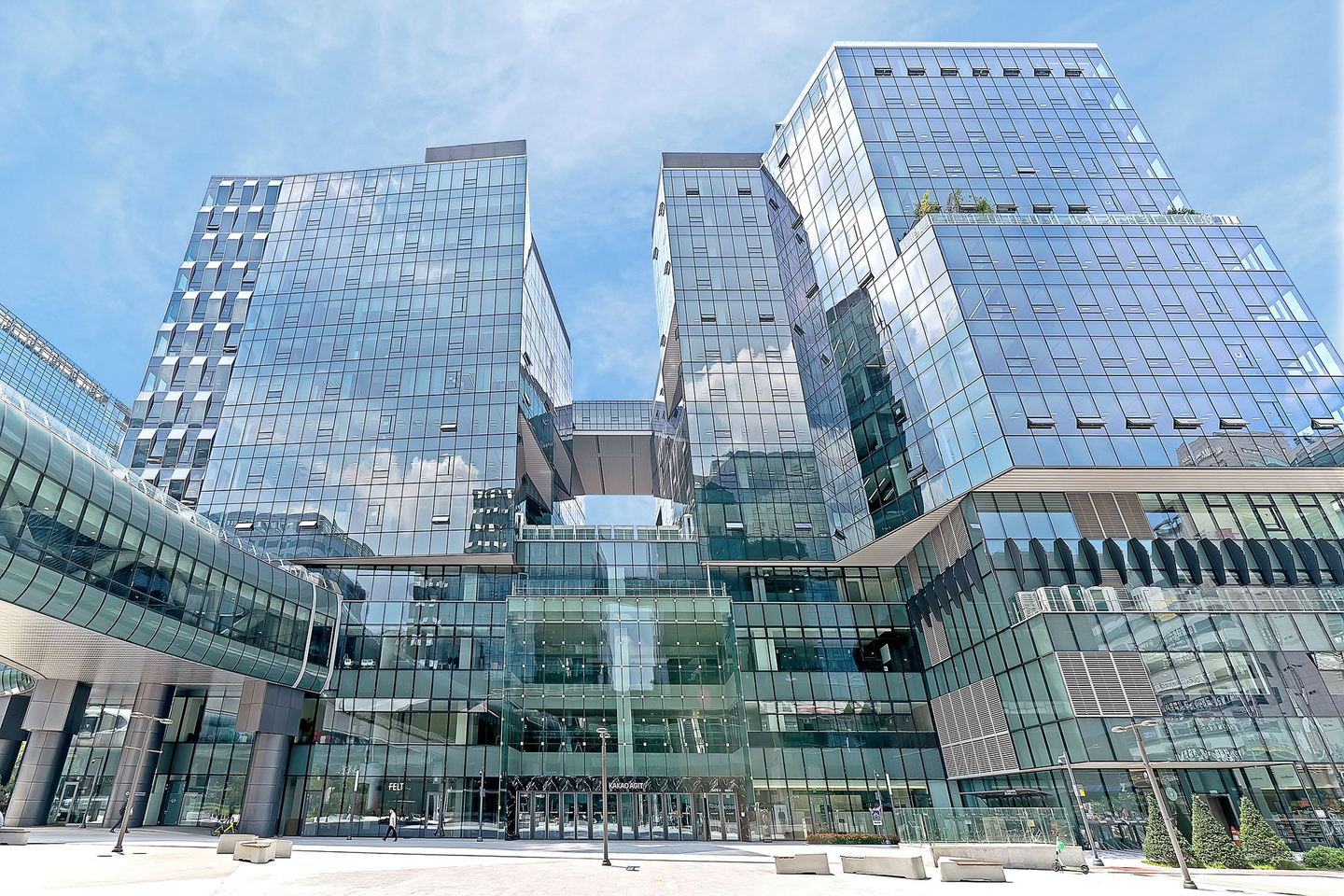 A view of Kakao’s headquarters, known as Agit, in Pangyo, Seongnam, Gyeonggi. [JOONGANG ILBO]
