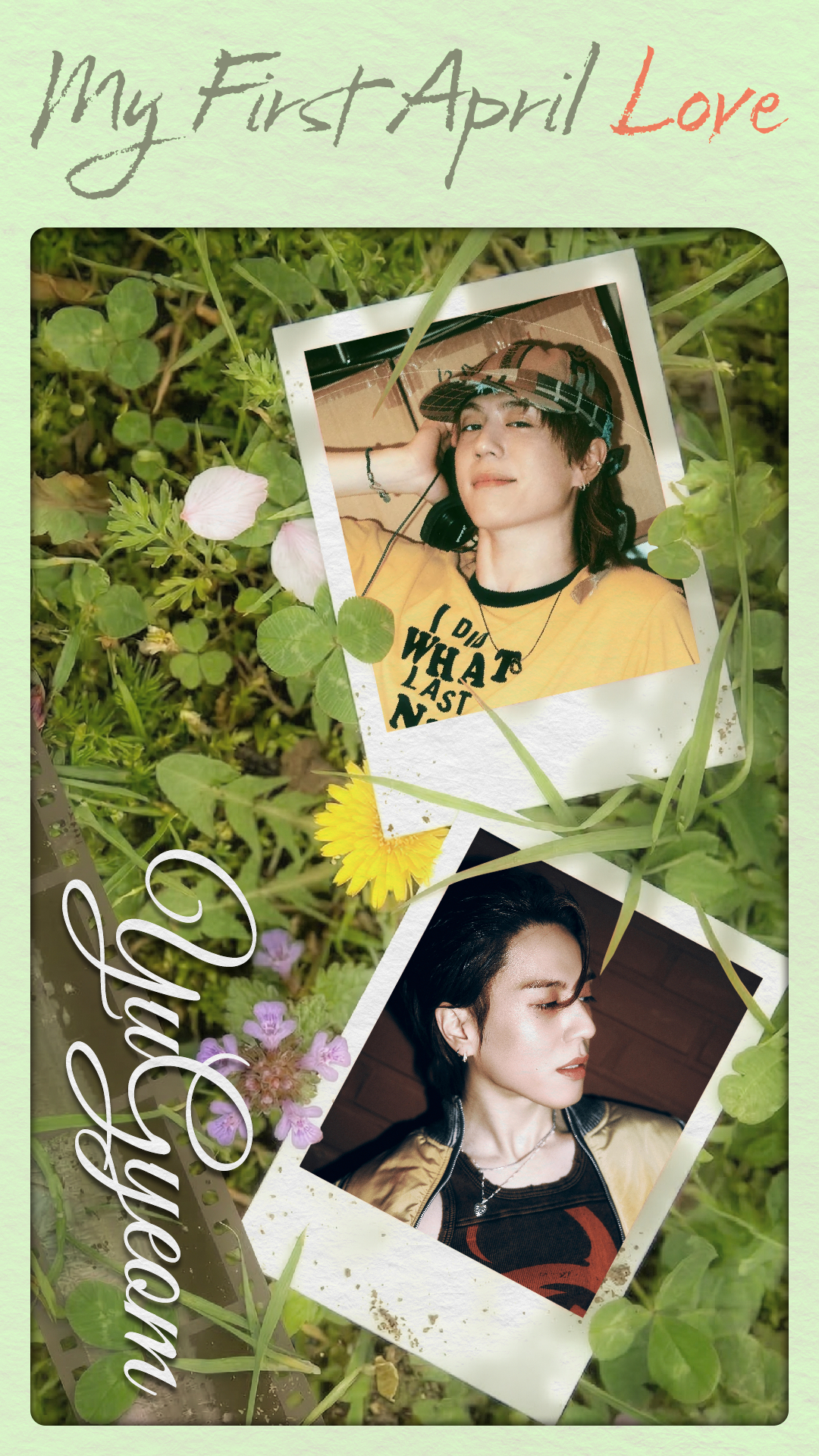 The winning fan art celebrating Yugyeom's selection as K-pop fans’ “spring crush.” [PICNIC]