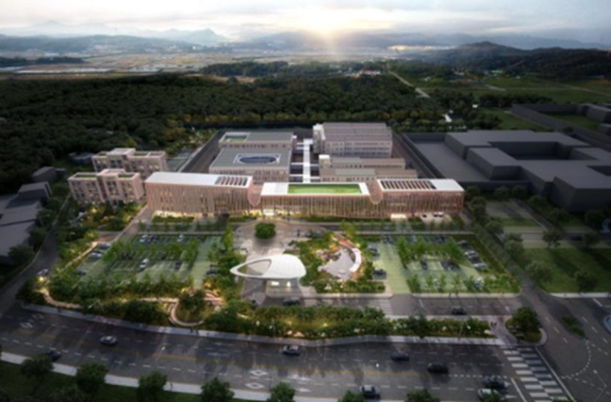 This aerial render has circulated online as depicting a planned women’s prison in Hwaseong, Gyeonggi, stoking criticism. However, the Ministry of Justice has said the render does not reflect the final plan. [SCREEN CAPTURE]