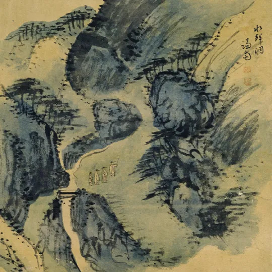 An ink painting by Chong Sun, depicting the Suseongdong Valley [SCREEN CAPTURE] 
