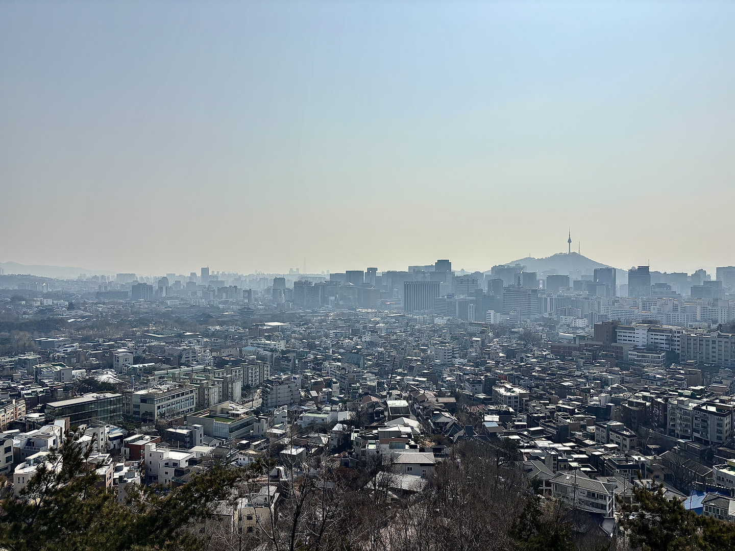 The view from the Mumudae Observatory on Feb. 20. [LEE JIAN]
