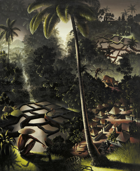 Walter Spies’ (1895- 1942) Balinese landscape “Blick Von Der Höhe (A View From the Heights)” (1934) [CHRISTIE'S]