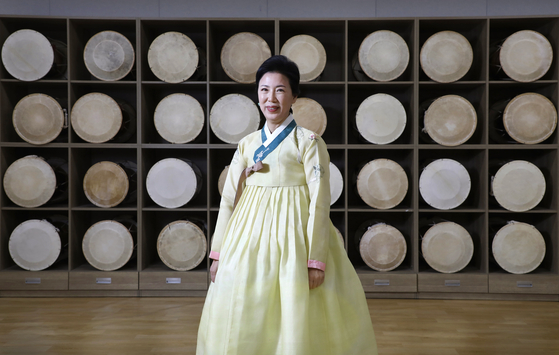 Yu poses for a photo at National Gugak Center in southern Seoul on March 31. [PARK SANG-MOON]