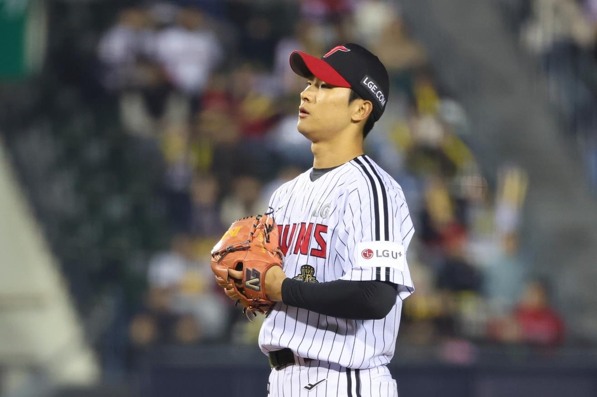 LG Twins reliever Woo Kang-hoon [LG TWINS]