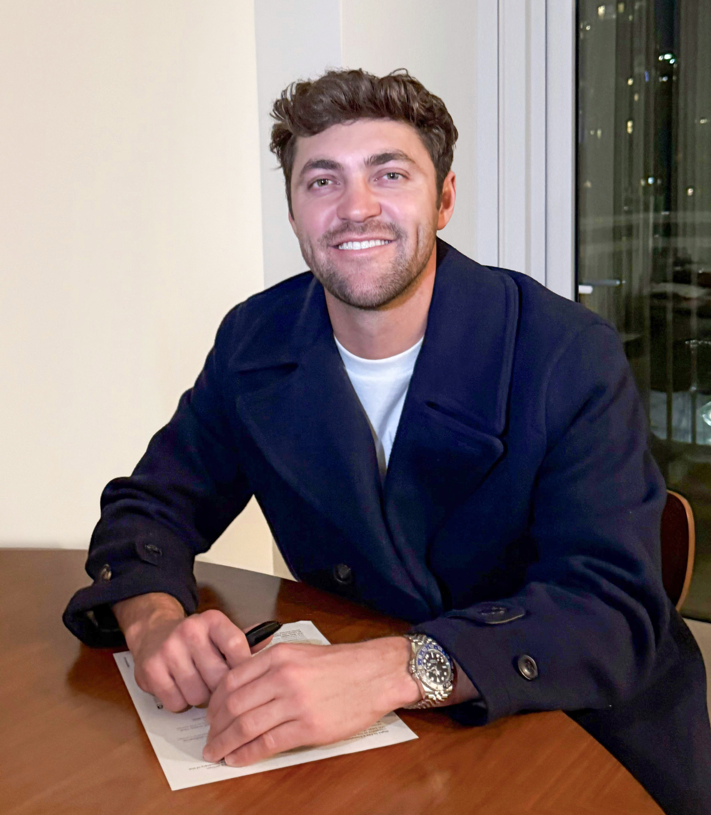 Kia Tigers pitcher James Naile poses for a photo after re-signing with the club in this photo provided on Nov. 26, 2025. [KIA TIGERS]