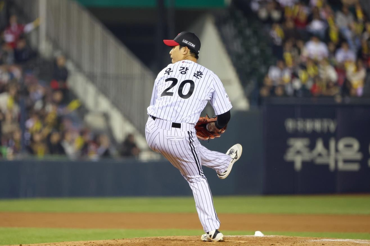 LG Twins reliever Woo Kang-hoon [LG TWINS]
