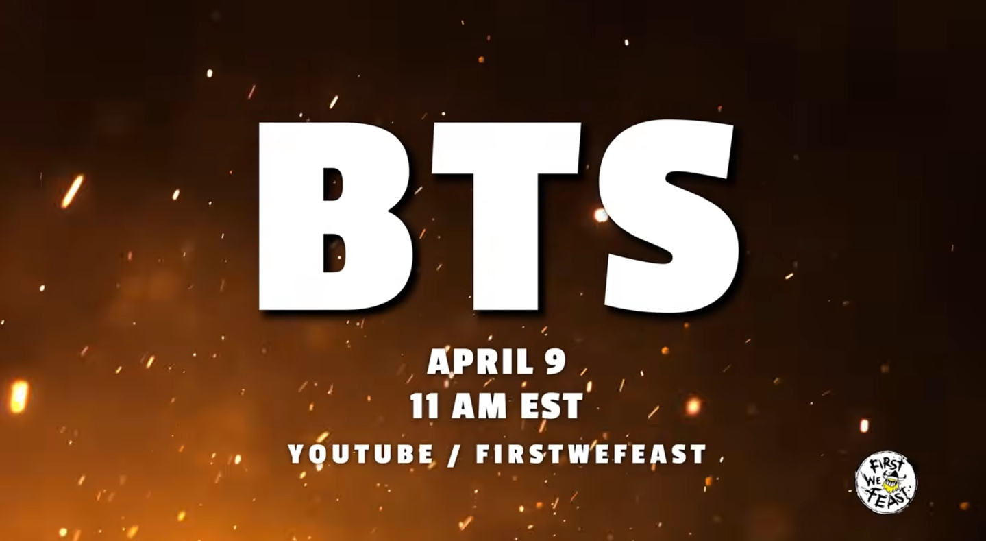 A video announces BTS's appearance on Youtube talk show ″Hot Ones″ [SCREEN CAPTURE]