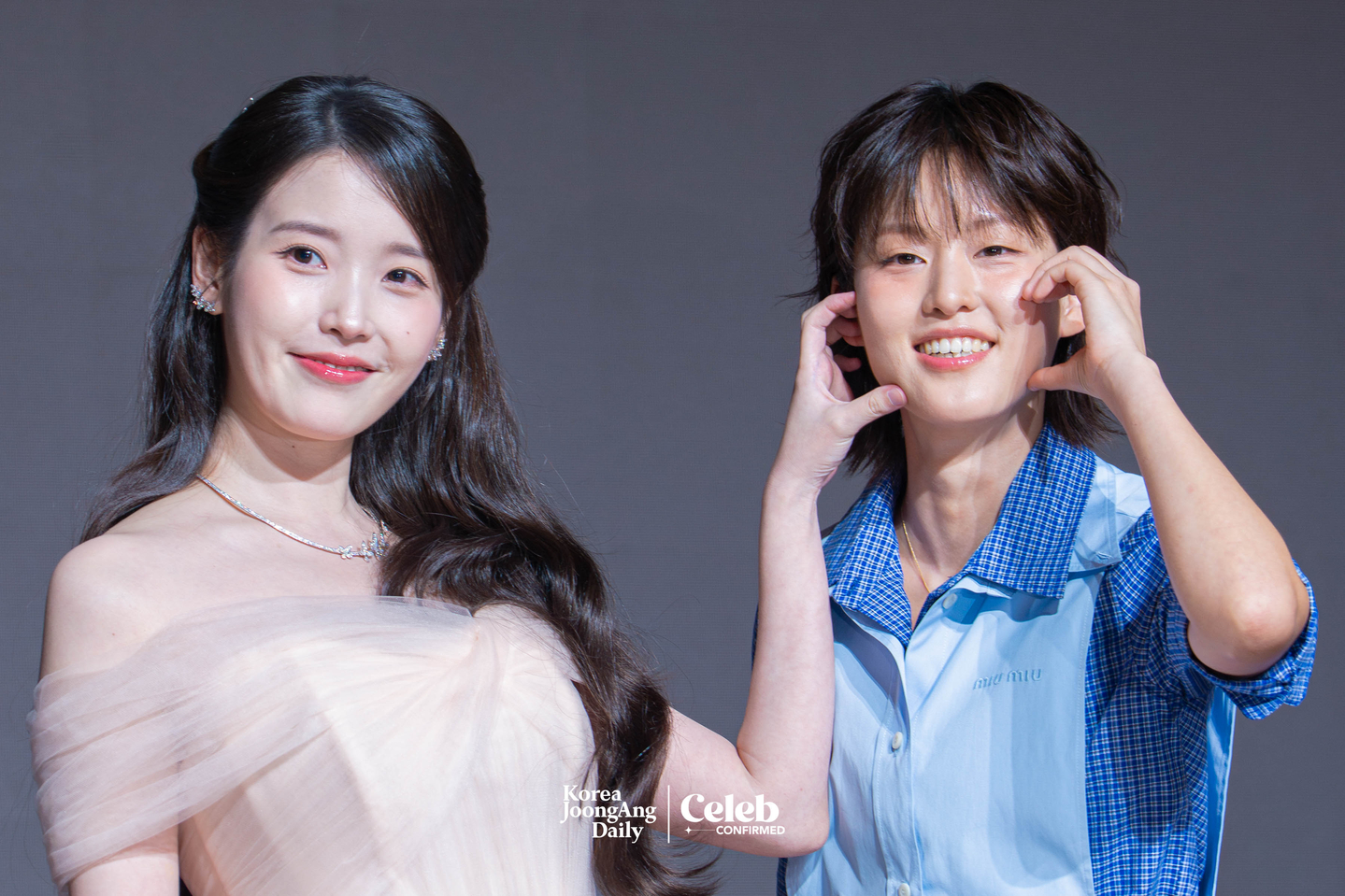 The cast of the MBC series “Perfect Crown” poses for photos during a press conference at the Josun Palace Hotel in Gangnam District, southern Seoul, on April 6. [DANIELA GONZALEZ PEREZ]