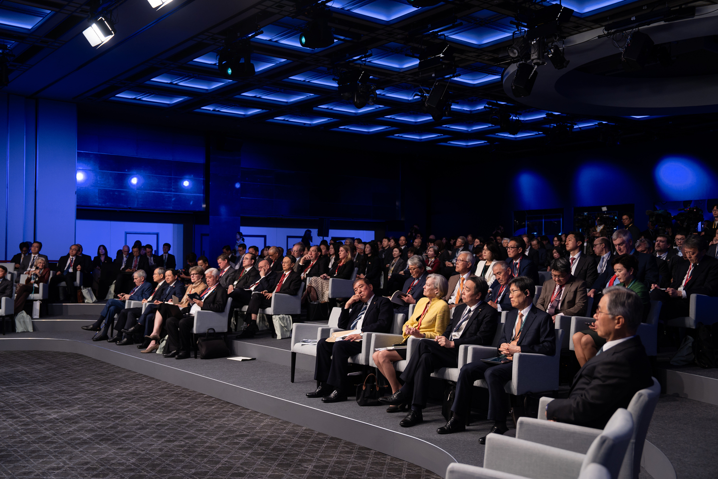 Participants attend the Asan Plenum 2026, hosted by the Asan Institute for Policy Studies, at the Grand Hyatt Seoul in Yongsan District, central Seoul, on April 8. [ASAN INSTITUTE FOR POLICY STUDIES]