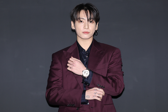 BTS's Jungkook poses for a photo during an event for Hublot on Feb. 12. [JOINT PRESS CORPS] 