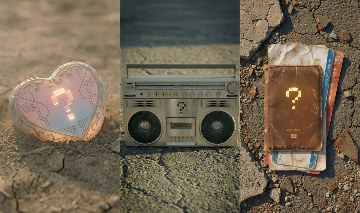 Stills from teaser clips released by Blue Brown Records to hint at the debut of the label's five-member girl group, the name of which remains unknown [BLUE BROWN RECORDS]