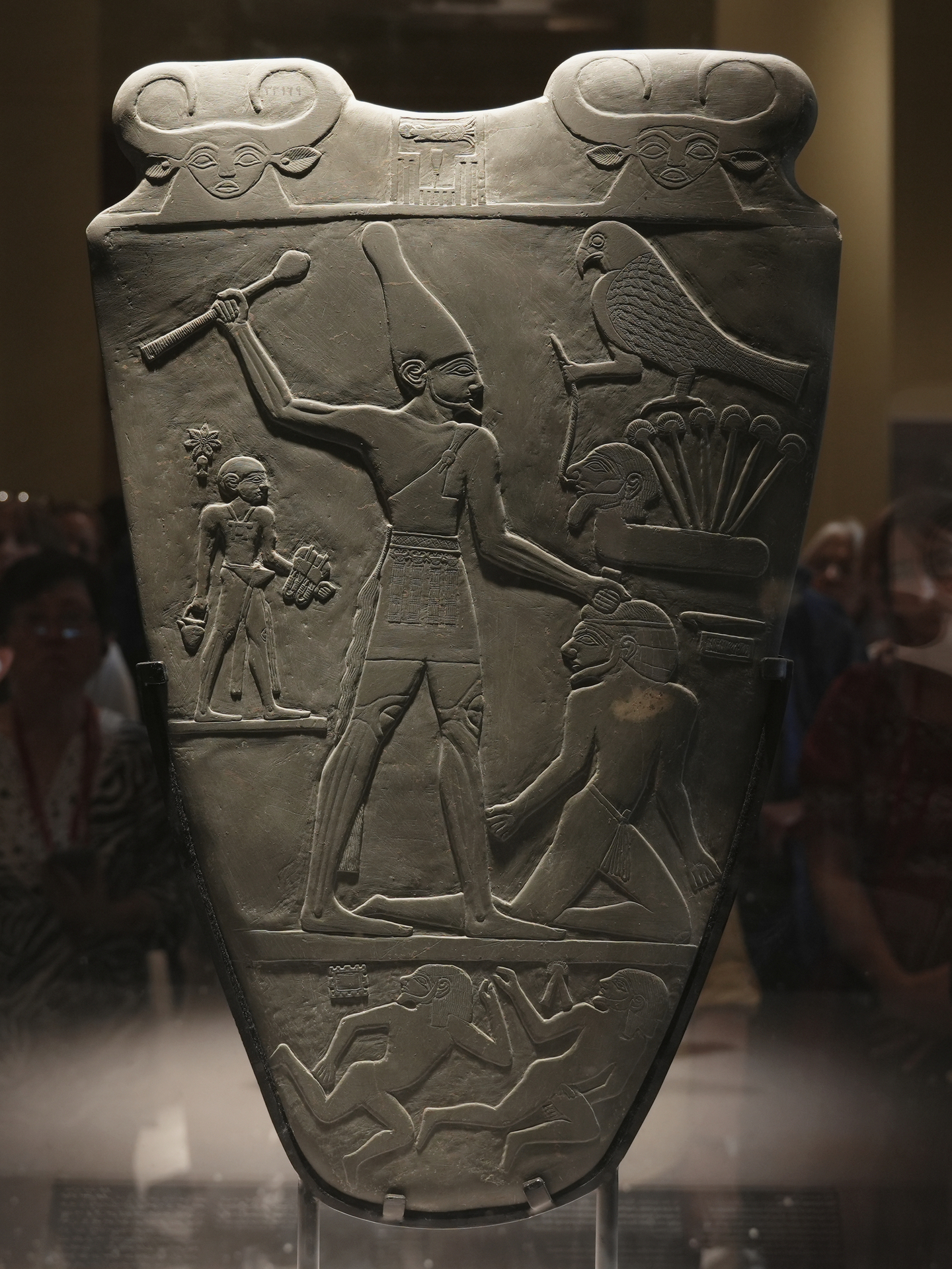 The Narmer Palette, housed in the former Egyptian Museum [Kwack Min-soo] 