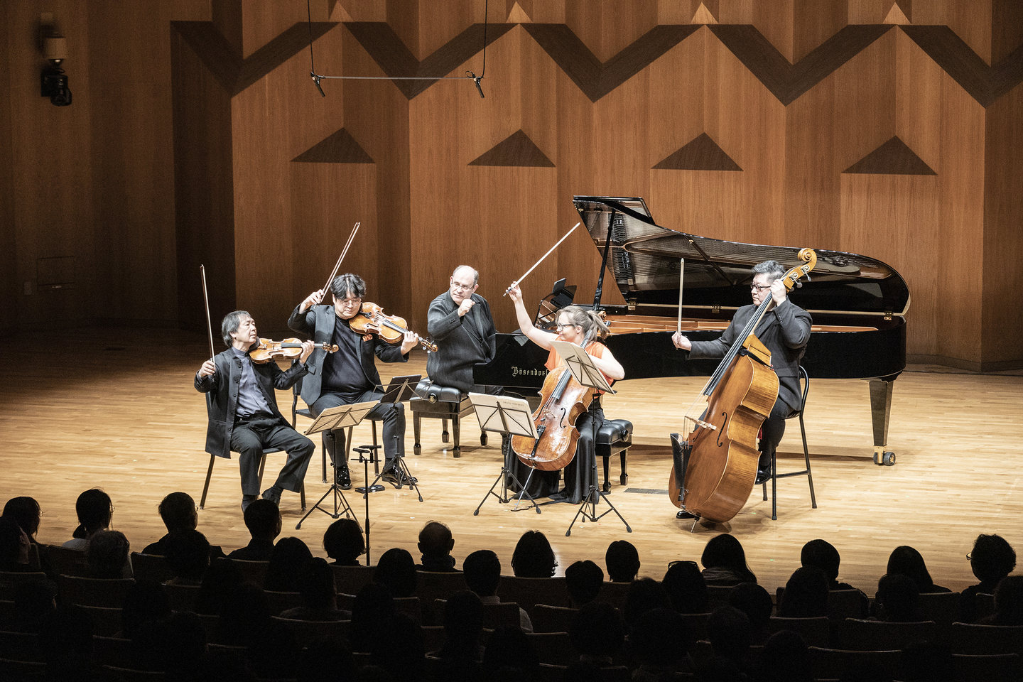 Musicians perform during a closing concert of the 2025 Seoul Spring Festival of Chamber Music at the Seoul Arts Center in Seocho District, southern Seoul, on May 4, 2025. [SEOUL SPRING FESTIVAL OF CHAMBER MUSIC]