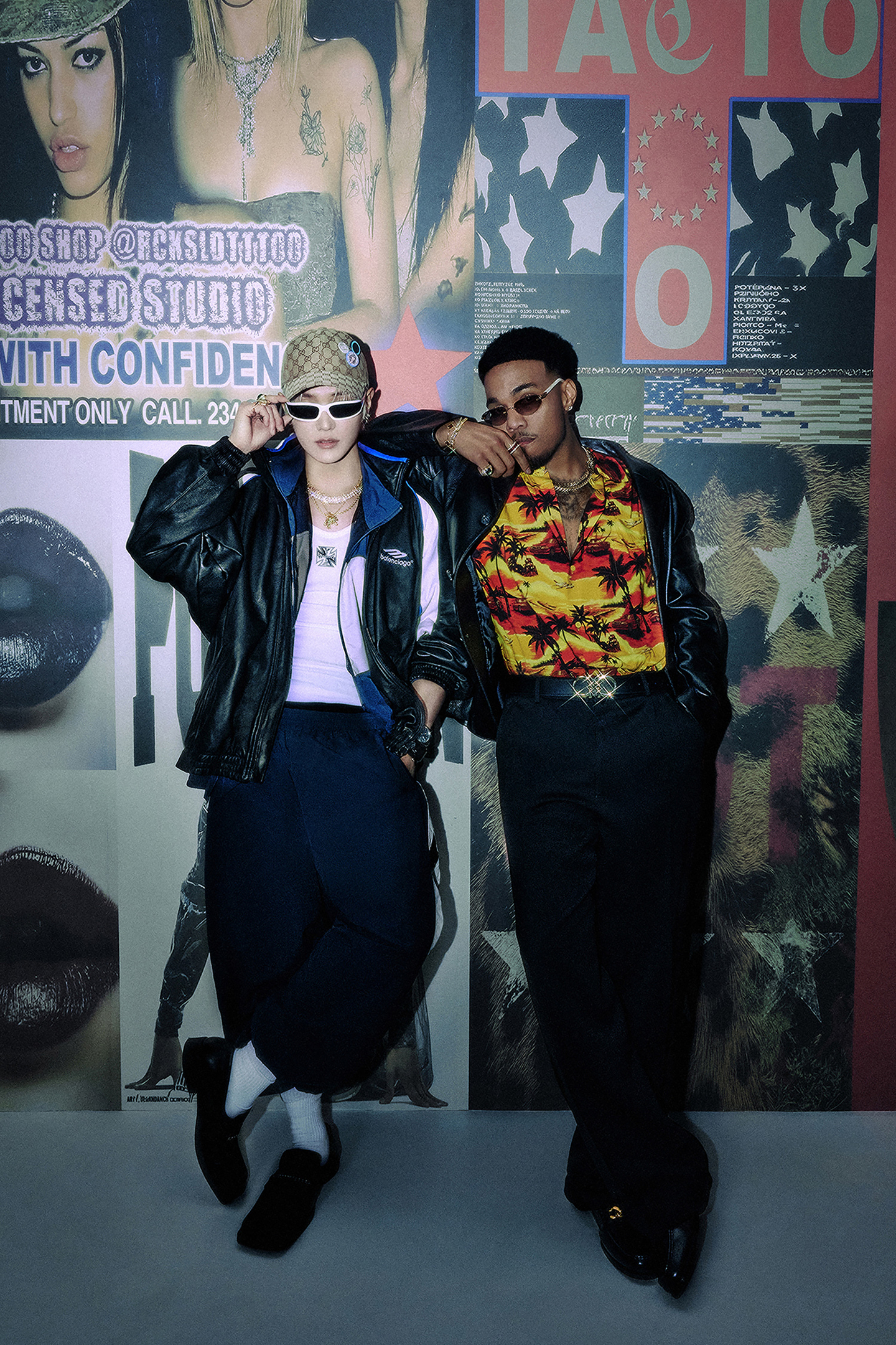 Boy band NCT's Taeyong, left, and American singer Anderson .Paak [SM ENTERTAINMENT]