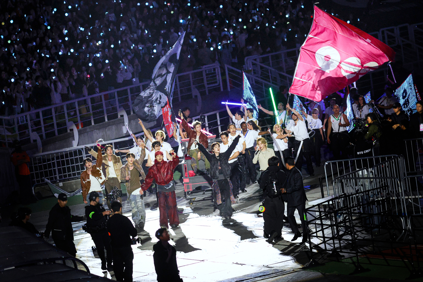 Boy band BTS performs in Goyang, Gyeonggi, for ″Arirang″ world tour. [BIGHIT MUSIC]