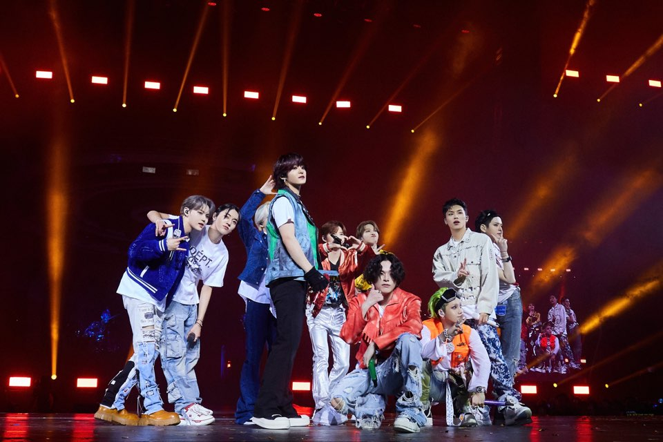 Boy band Treasure performs at a concert in Manila on May 4, 2025 [YG ENTERTAINMENT]