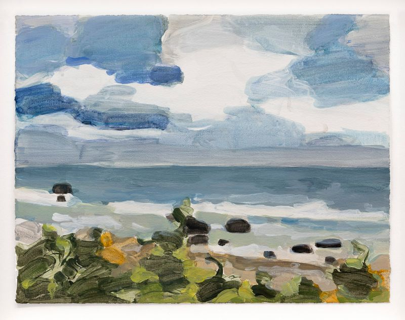 ″Woods Hole″ (2026) by painter Maureen Gallace is seen in this photo provided by the Gladstone Gallery. [GLADSTONE GALLERY]