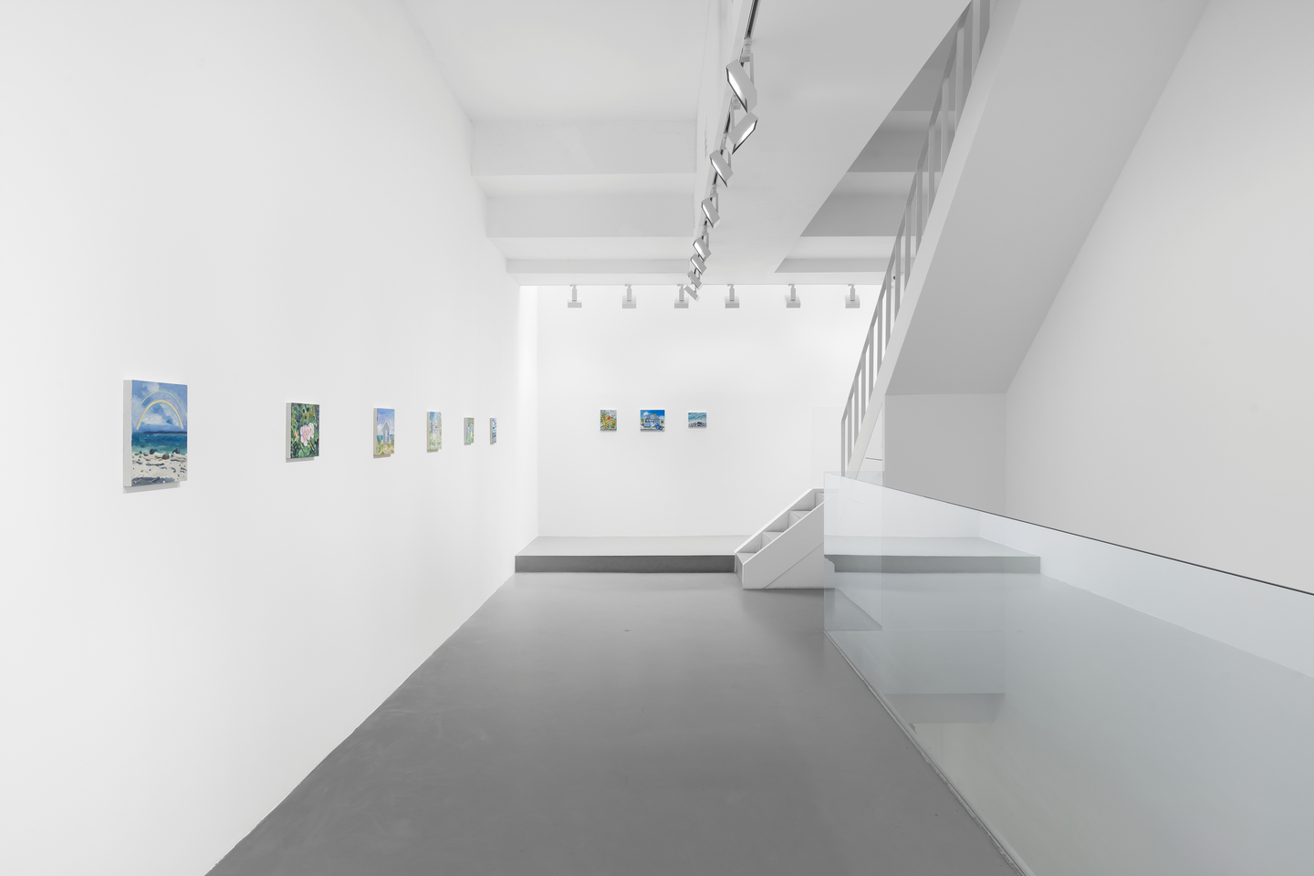 Paintings by artist Maureen Gallace are seen displayed at the Gladstone Gallery in Seoul. [GLADSTONE GALLERY]