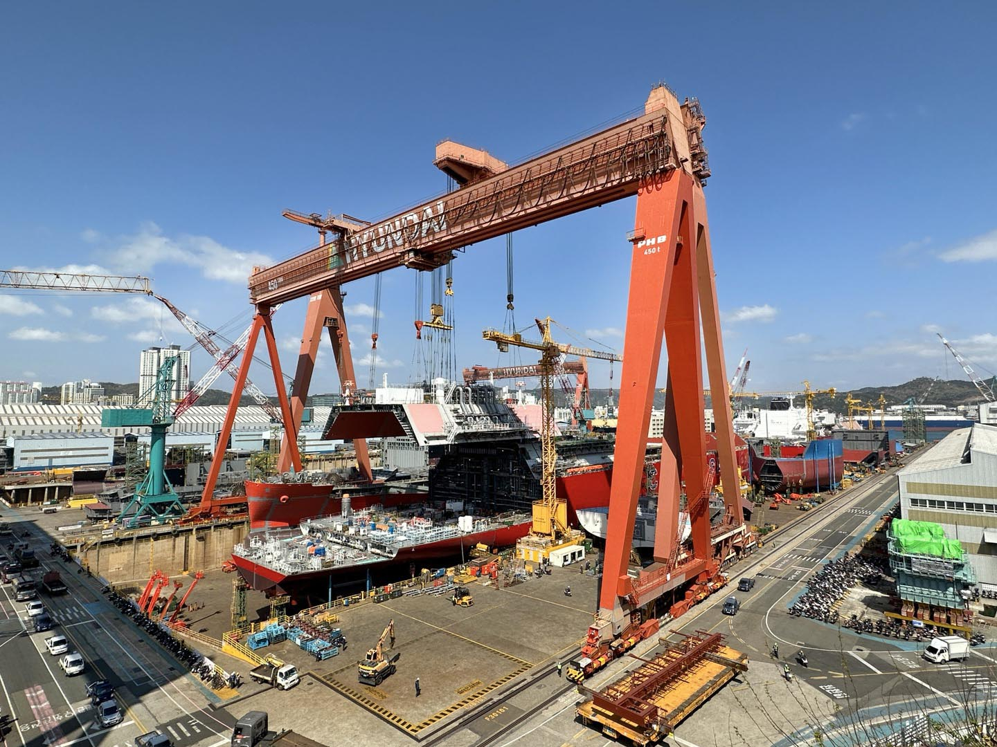 A shipyard owned by HD Hyundai Heavy Industries [HD HYUNDAI HEAVY INDUSTRIES]