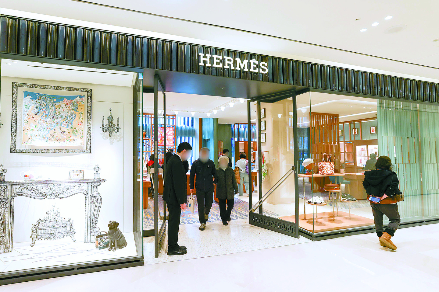 A Hermes store at Shinsegae Department Store in Jung District, central Seoul [SHINSEGAE DEPARTMENT STORE]