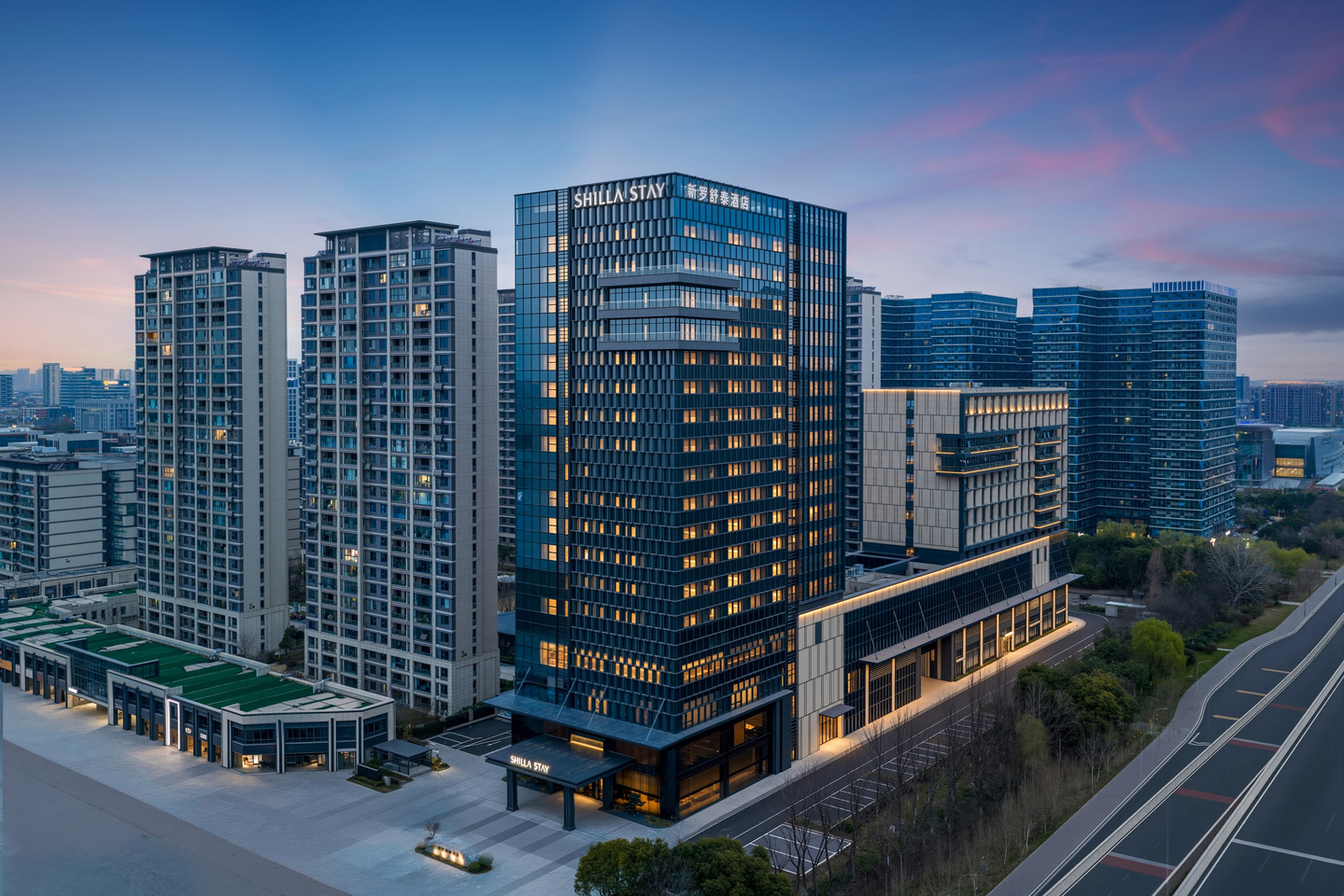 A 3-D rendered image of Hotel Shilla's new Shilla Stay property in Yancheng in China [HOTEL SHILLA]