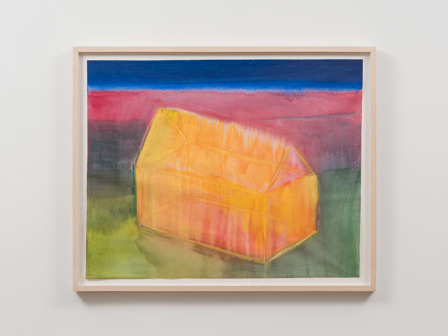 A watercolor on paper from 2015 by Miriam Cahn. [HEREDIUM]