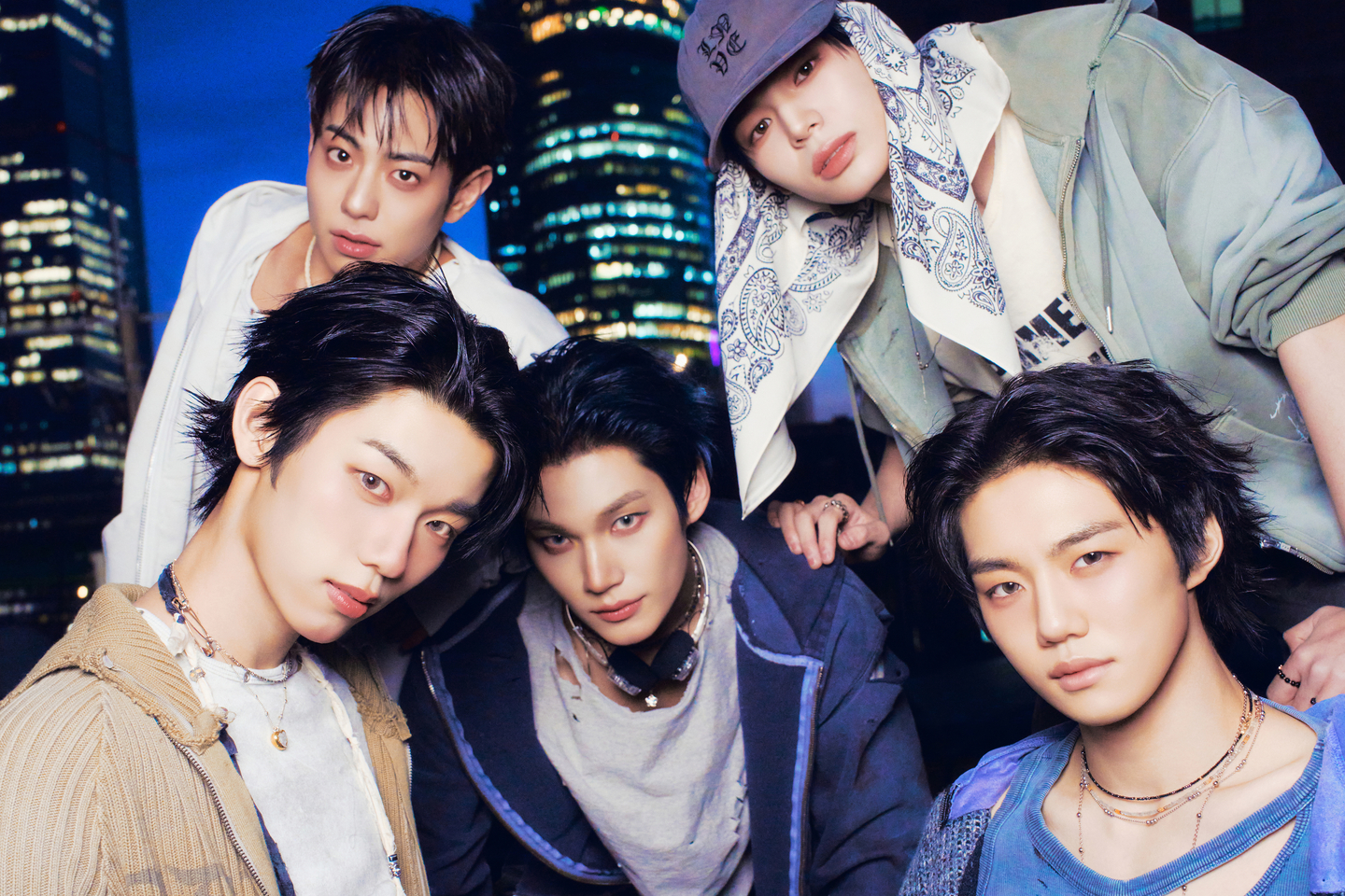 Boy band EVNNE in a promotional photo for its single ″Backtalk″ [JELLYFISH ENTERTAINMENT]