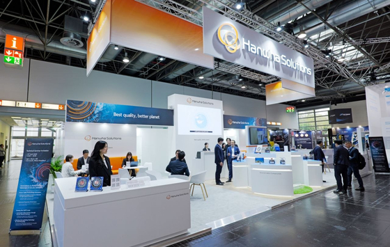 The Hanwha Solutions booth at in WIRE 2026, which ran from Apr 13 to Apr 17 [HANWHA SOLUTIONS]