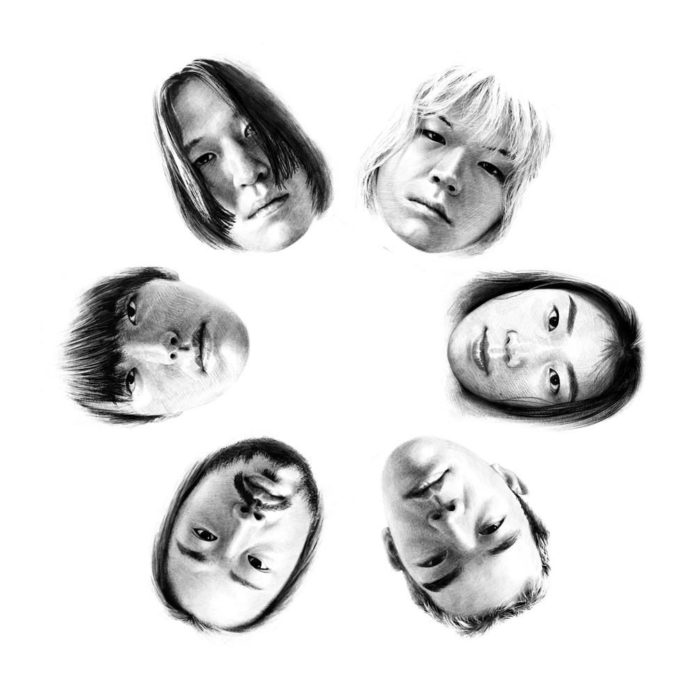 Promotional image for alternative K-pop band Balming Tiger's second studio album “Gongbu” [CAM WITH US]