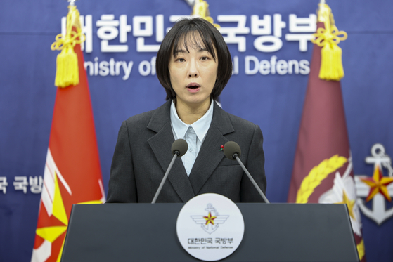 This Dec. 16, 2025 file photo shows Chung Binna, spokesperson for the Defense Ministry. [YONHAP] 