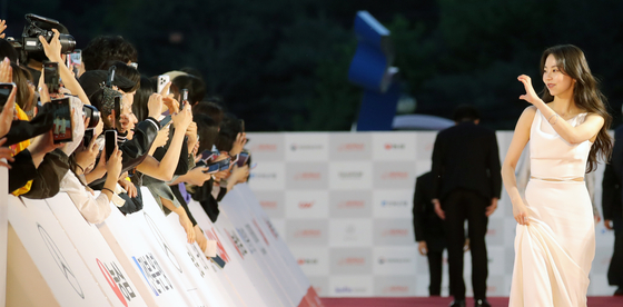 Actor Ahn So-hee attends the 26th Jeonju International Film Festival in Jeonju, North Jeolla, on April 30, 2025. [NEWS1] 