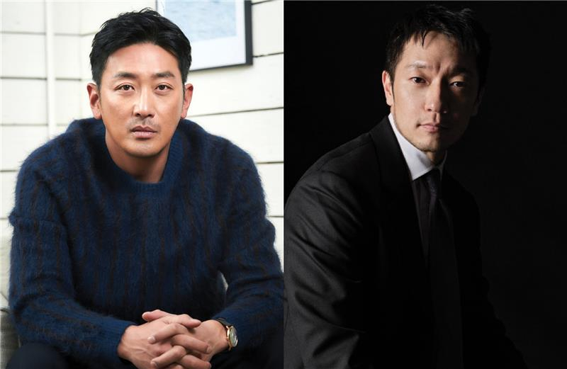 Actors Ha Jung-woo, left, and Son Suk-ku [WORKHOUSE COMPANY, STANNUM]