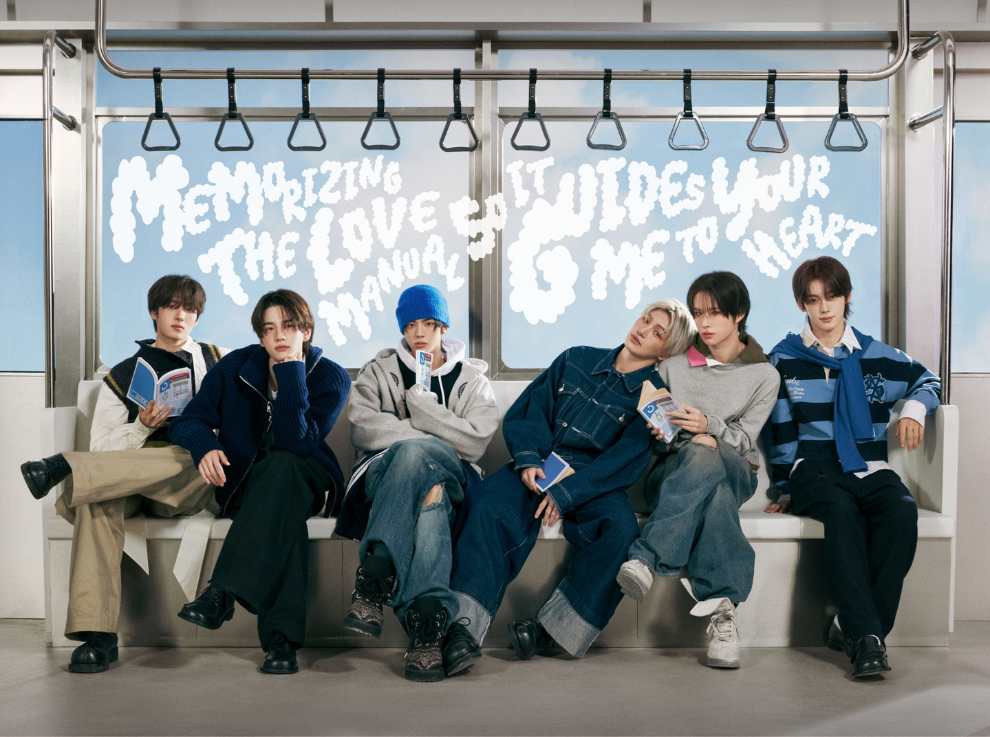 Boy band TWS in a promotional photo for its fifth EP, ″No Tragedy″ [PLEDIS ENTERTAINMENT]