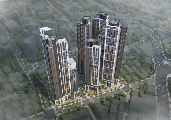 The photo of the Hillstate Seonam Lake Park apartment complex [HYUNDAI ENGINEERING AND CONSTRUCTION]