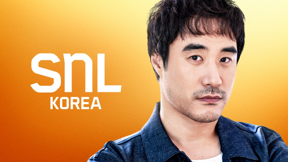 A poster featuring actor Bae Seong-woo as a guest for Saturday Night Live Korea [COUPANG PLAY]