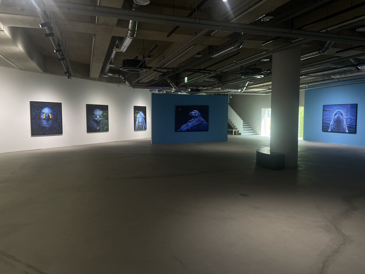 A view of the exhibition space for Korean artist Koh Sang-woo's solo show ″Still Breathing″ at Savina Museum of Contemporary Art in Eunpyeong District, northern Seoul, on April 30. [LIM JEONG-WON]